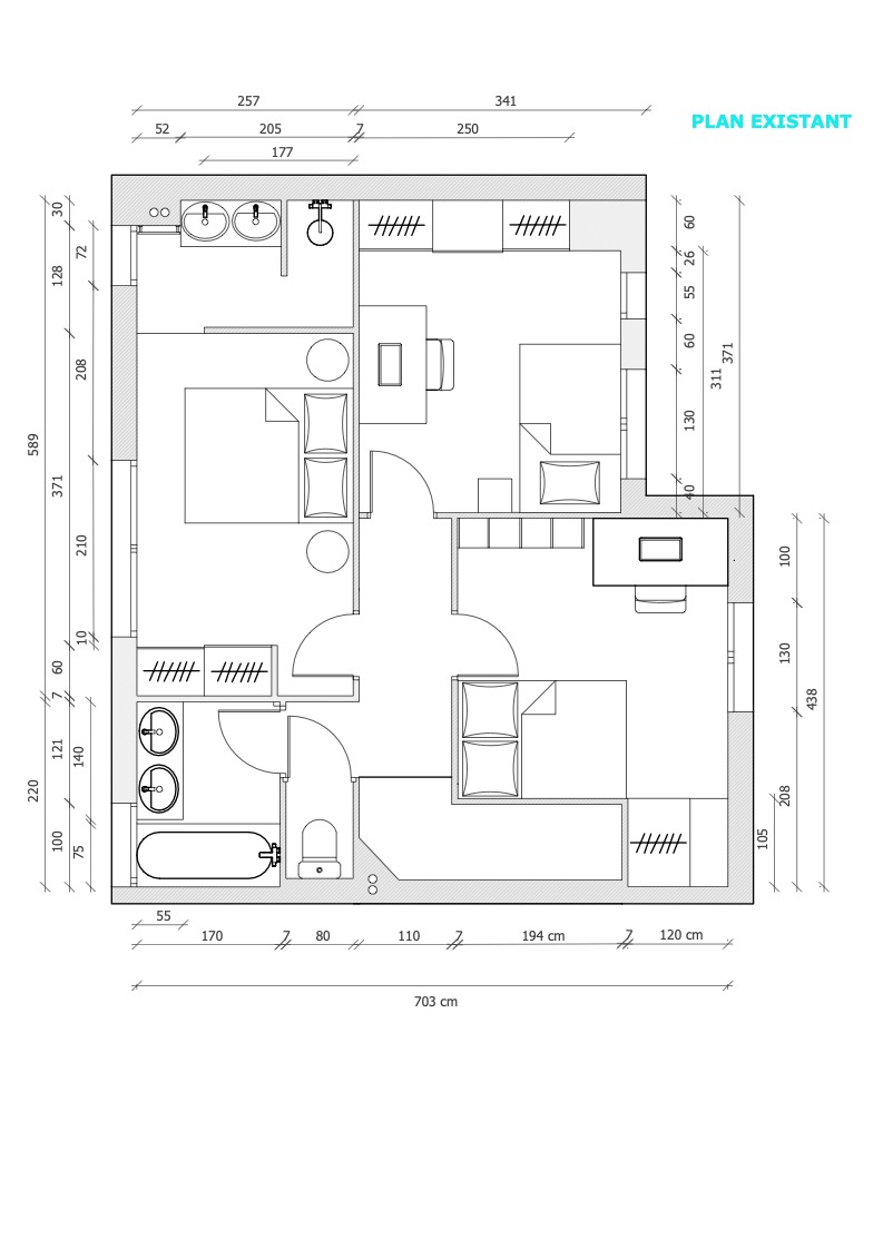 plan existant chantier Boulogne