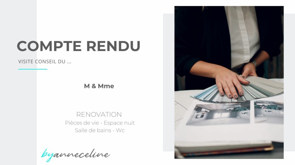 Visite conseil en architecture d’intérieur avec choix des couleurs et réflexion sur l’aménagement